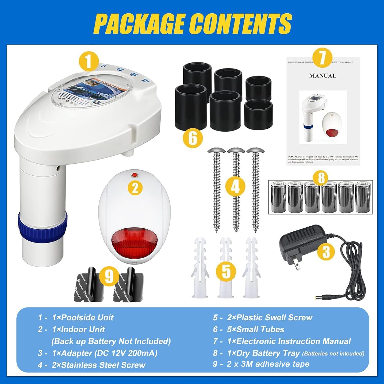 Pool Alarm with Remote Receiver