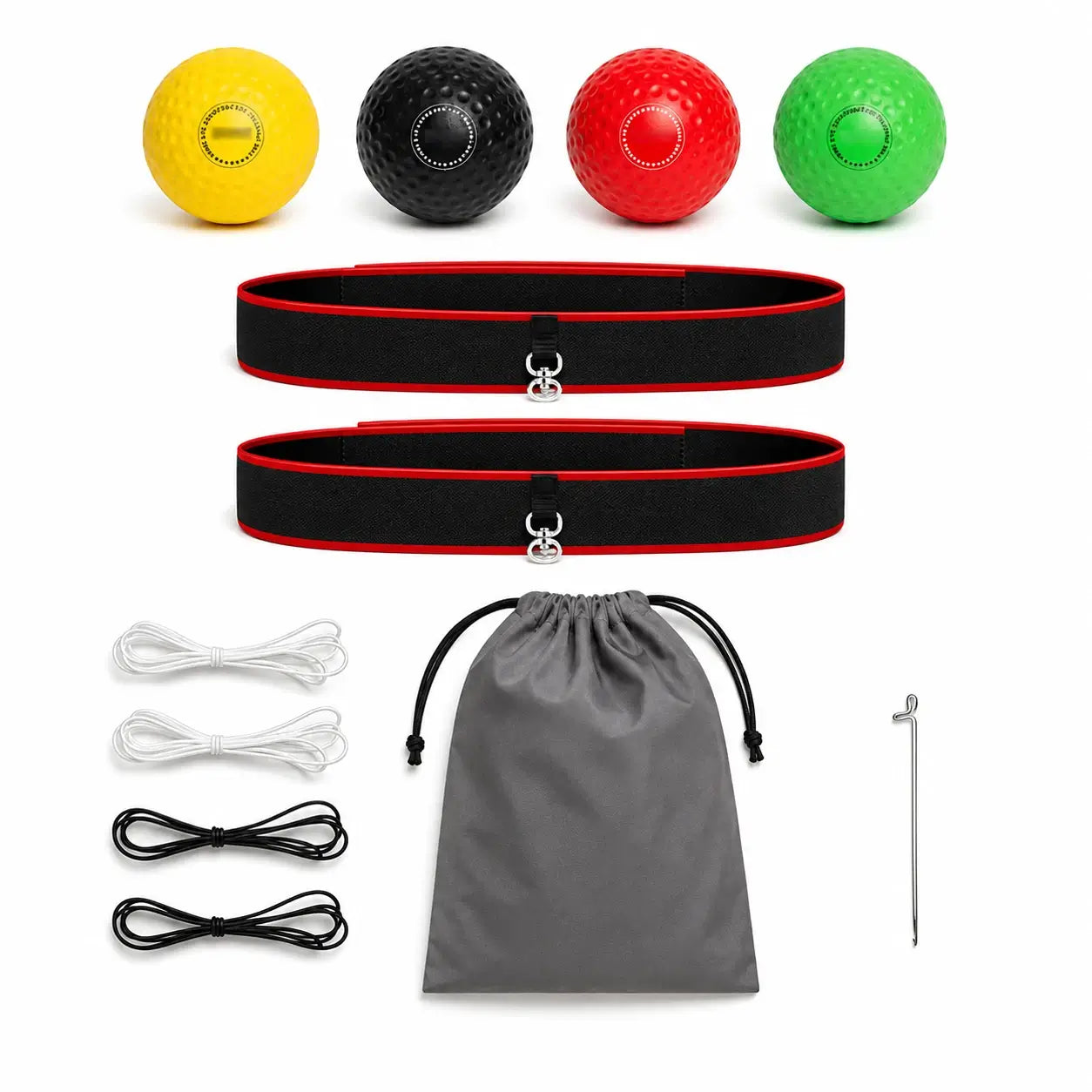 Boxing Reflex Ball Training Set | 4 Progressive Balls for Hand-Eye Coordination & Reaction Training