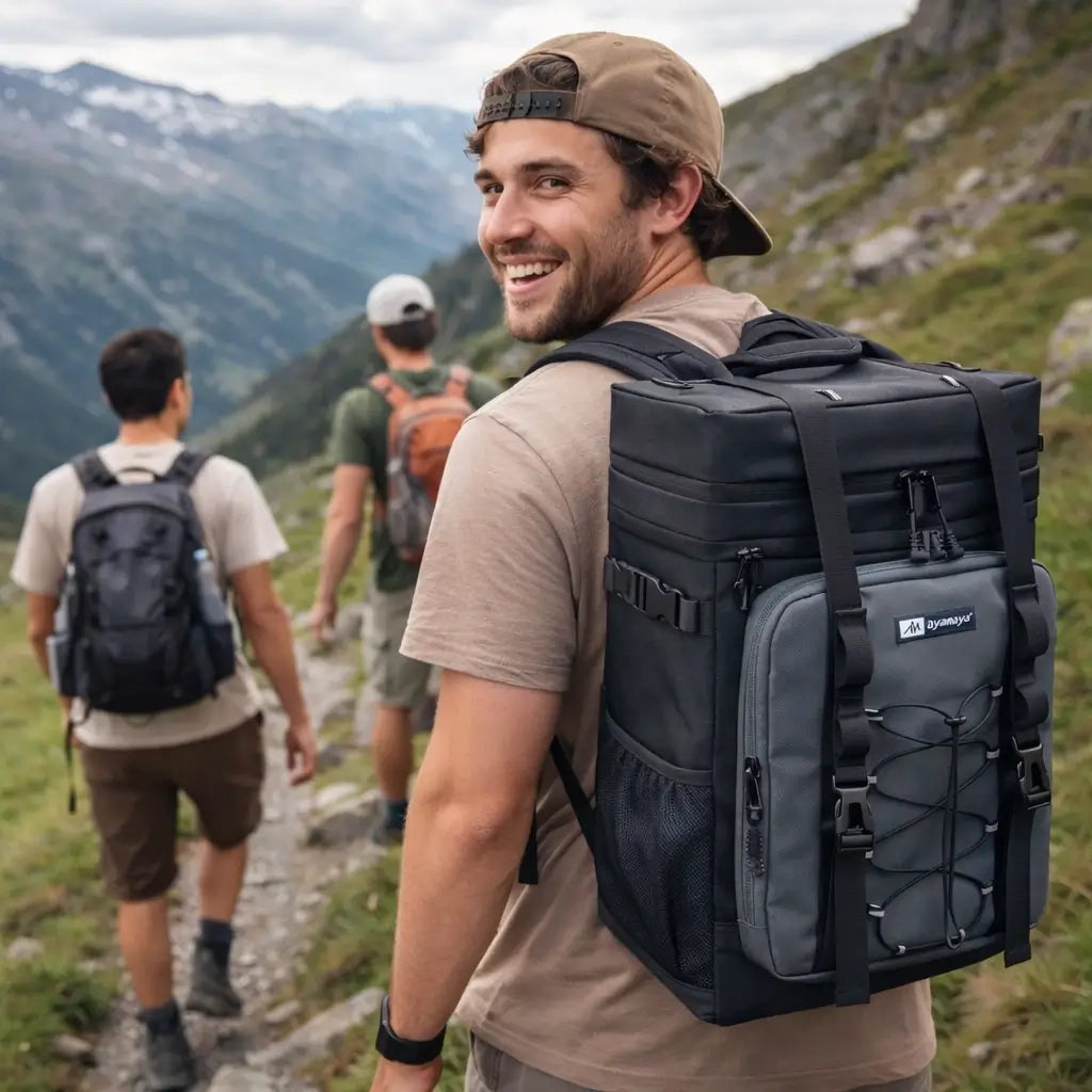 Arctic Mule Insulated Backpack Cooler - 30L Waterproof Soft-Sided Bag, Portable for Camping, Hiking & Outdoor Activities