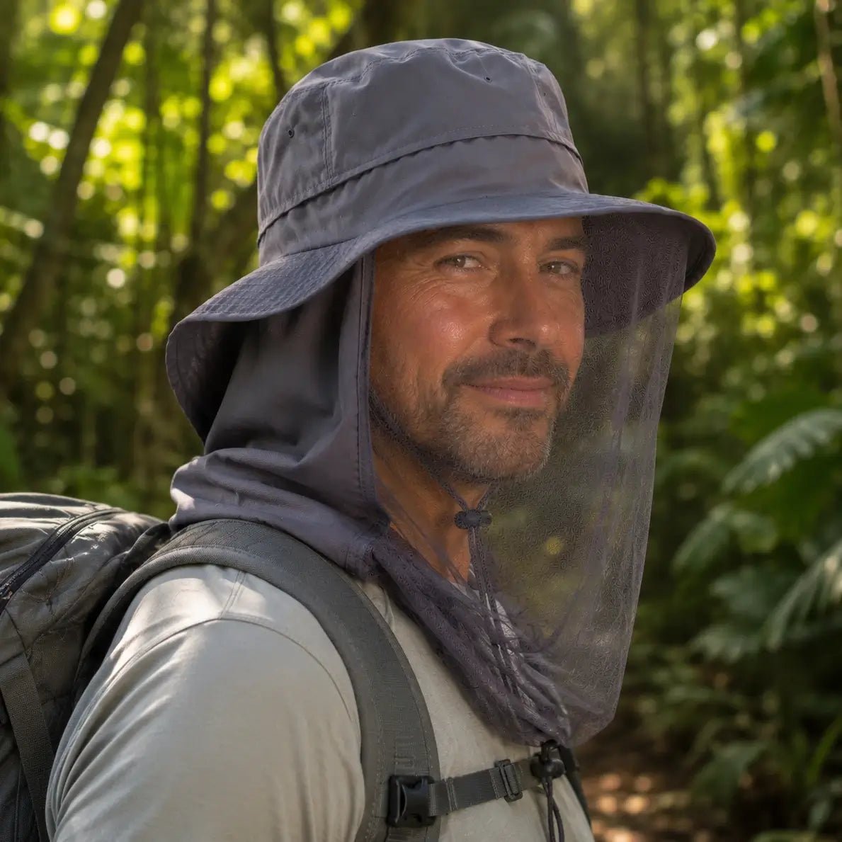 Mosquito Net Hat with Neck Face Cover for Men Women Sun Hat