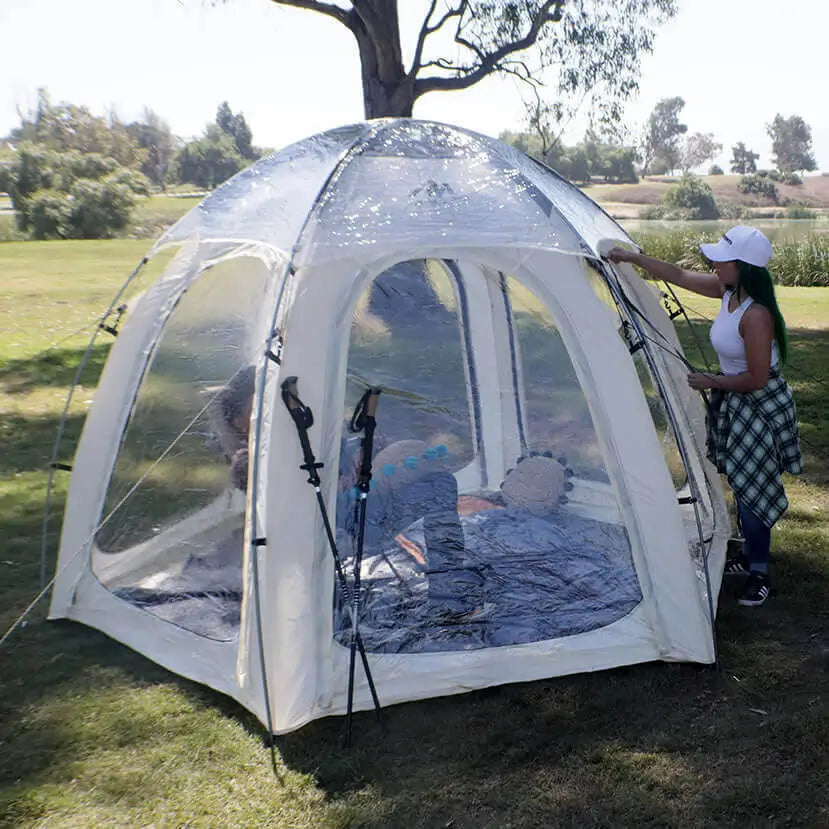 Nucleus Dome Tent 4-6P with 6 Clear Windows + Clear Dome