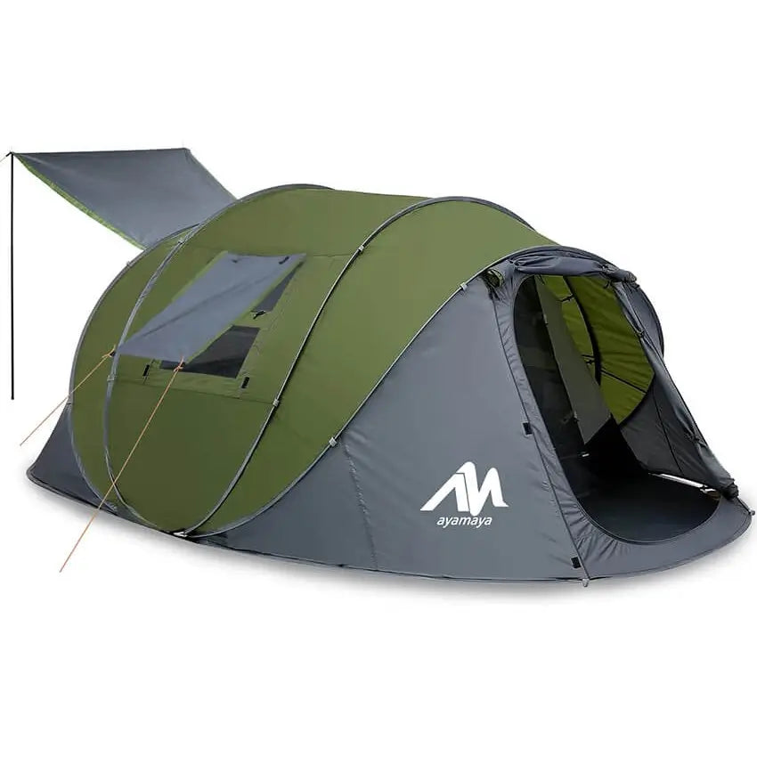 camping tent for two Venturi 2-Door Pop-Up Camping Tent – 4–6 Person Double Layer Family Tent