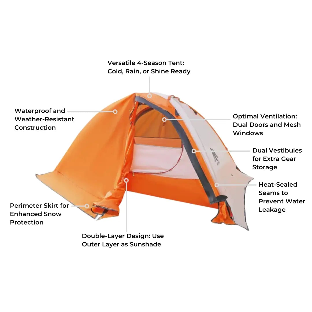 San Gabriel 4 Season Backpacking Tent 1-2P