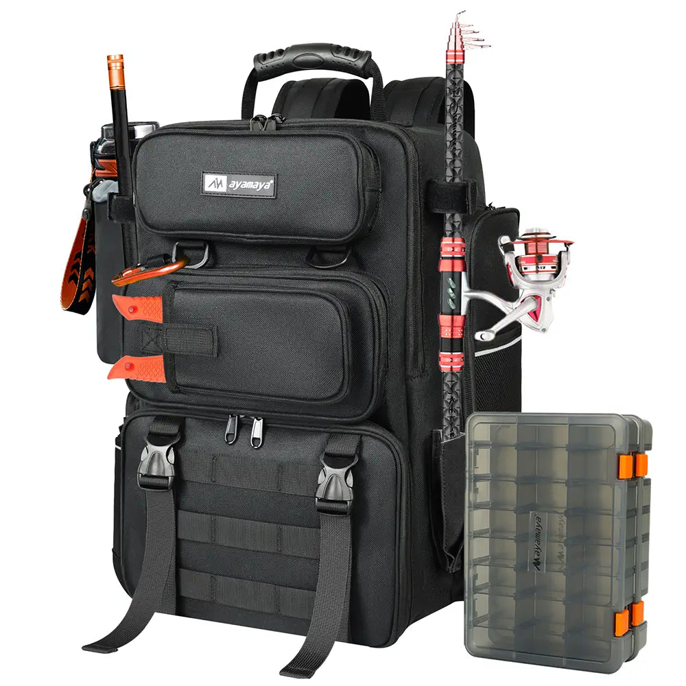 Tackle Bag Piscifun Fishing 45L With Rod Holders Tackle