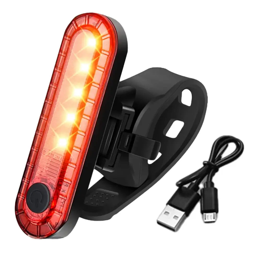 USB Rechargeable LED Bike Tail Light – Waterproof Rear Safety Light