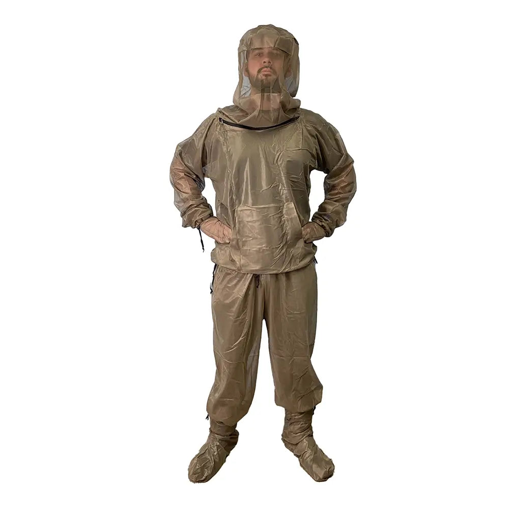 Ayamaya 4-Piece Mosquito Net Bug Suit – Breathable Full Body Insect Protection for Outdoor Adventure (Unisex S/M to XXL)