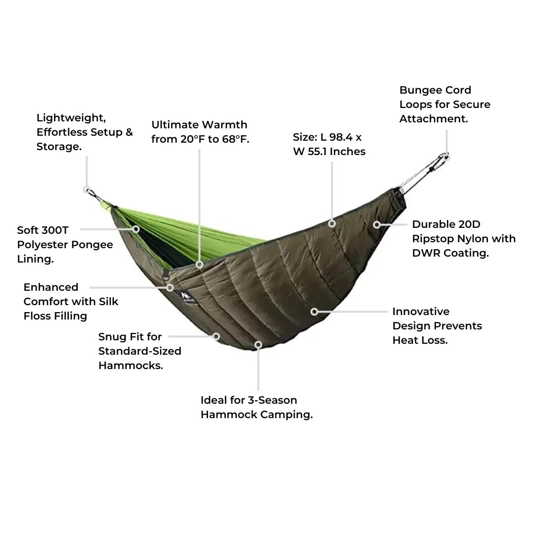 TwinJungle Hammock + ChillGuard Underquilt Bundle