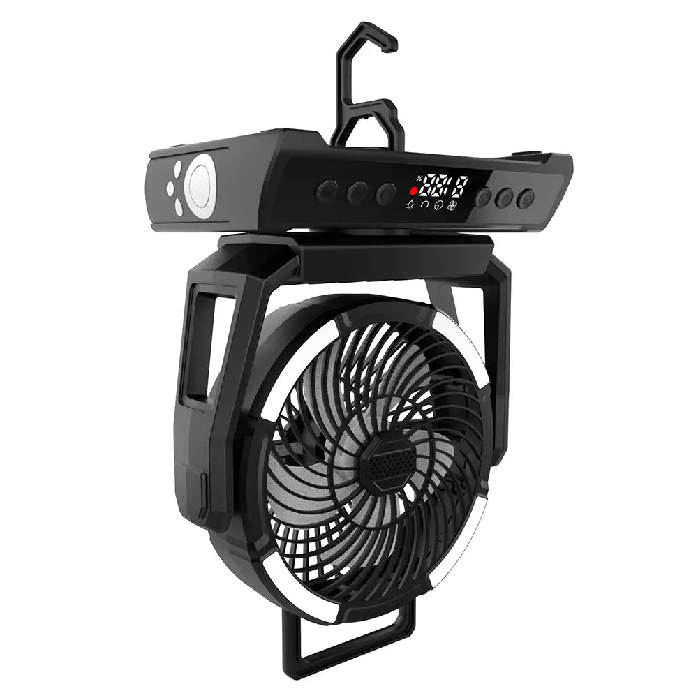 Ayamaya Camping Fan with Light & Power Bank – Ultra-Quiet, 9 Speeds, Remote, 20,000mAh or 40,000mAh Battery