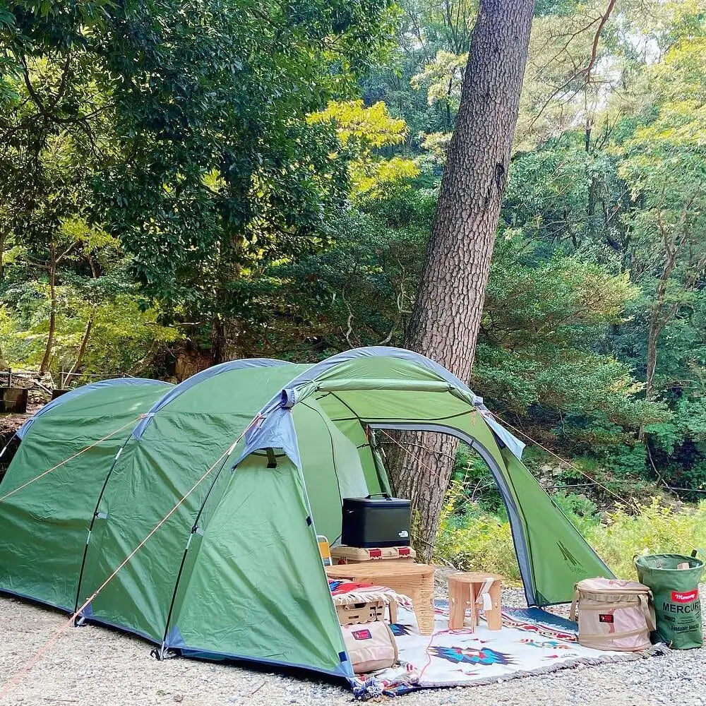 TrekPort Tunnel Tent – 2–4 Person 3-Season Camping Shelter with Sleeping Room & Vestibule
