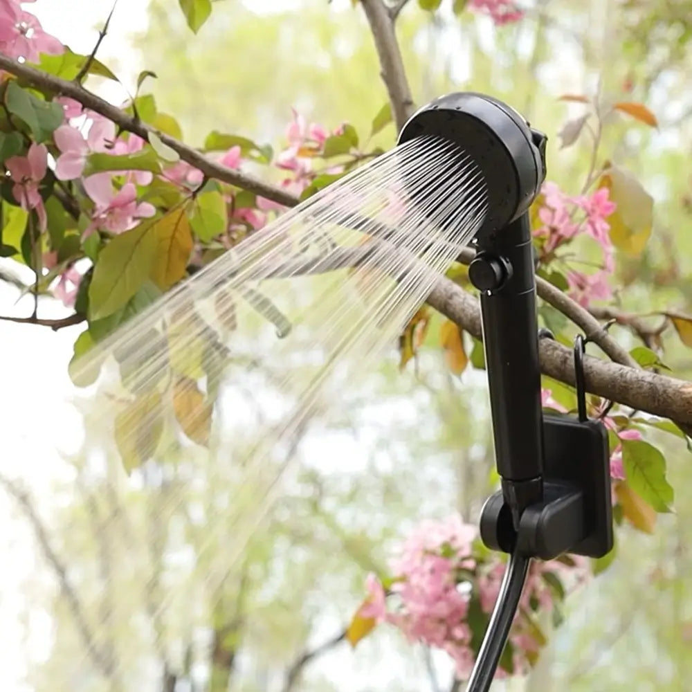Ayamaya Portable Outdoor Shower | 6000mAh Battery, 4 Spray Modes, LED