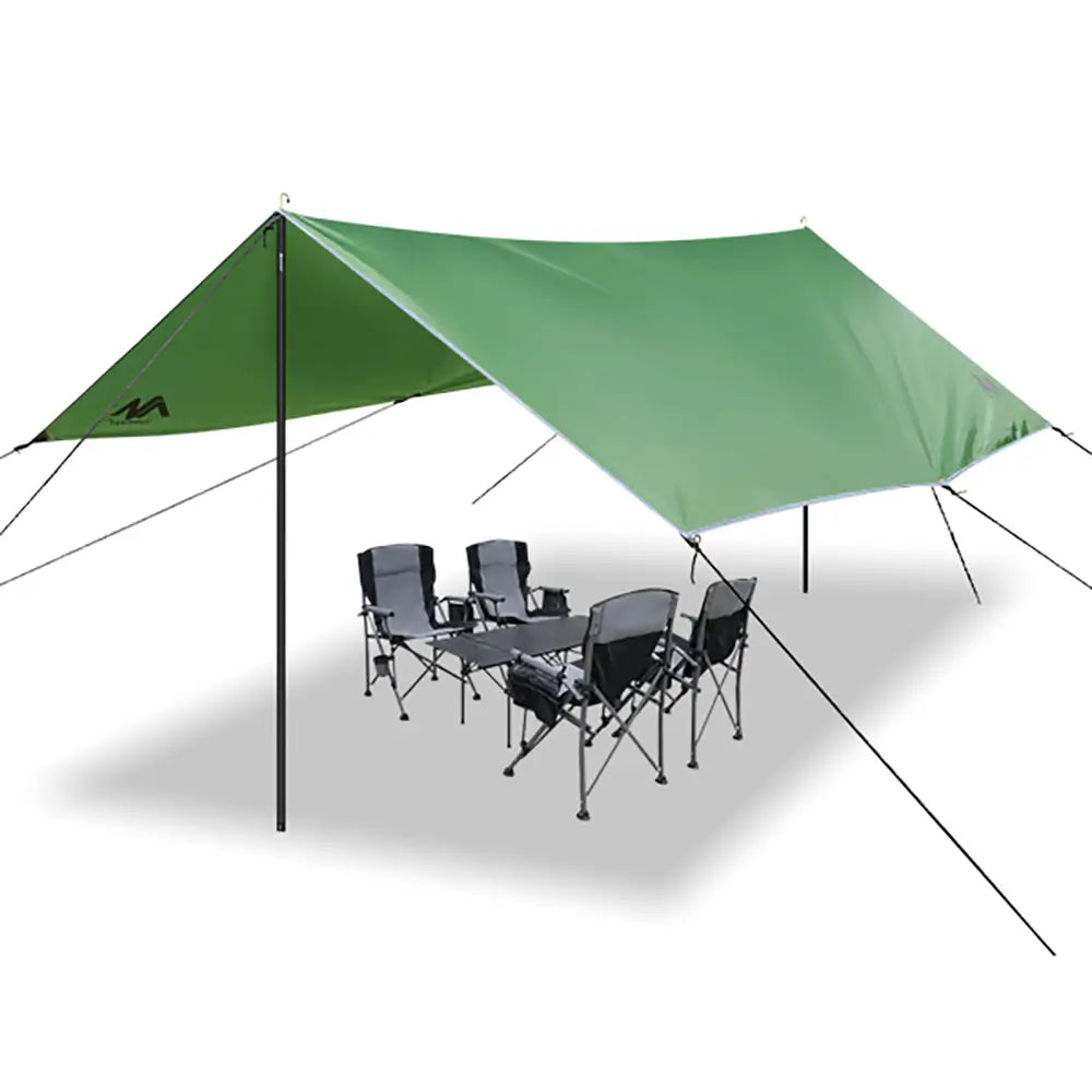 Ayamaya 15FT All-Weather Camping Tarp with Poles – XL Sun & Rain Shelter Kit