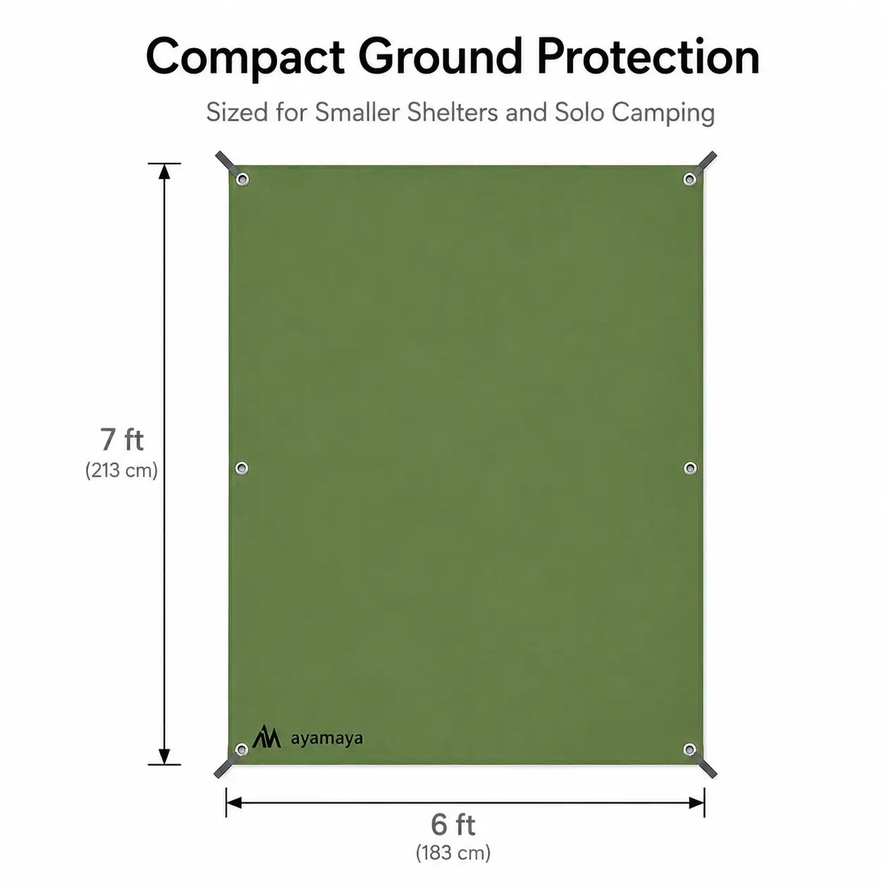 TerraShield Tent Footprint & Camping Tarp – Waterproof Groundsheet (Multi-Size)