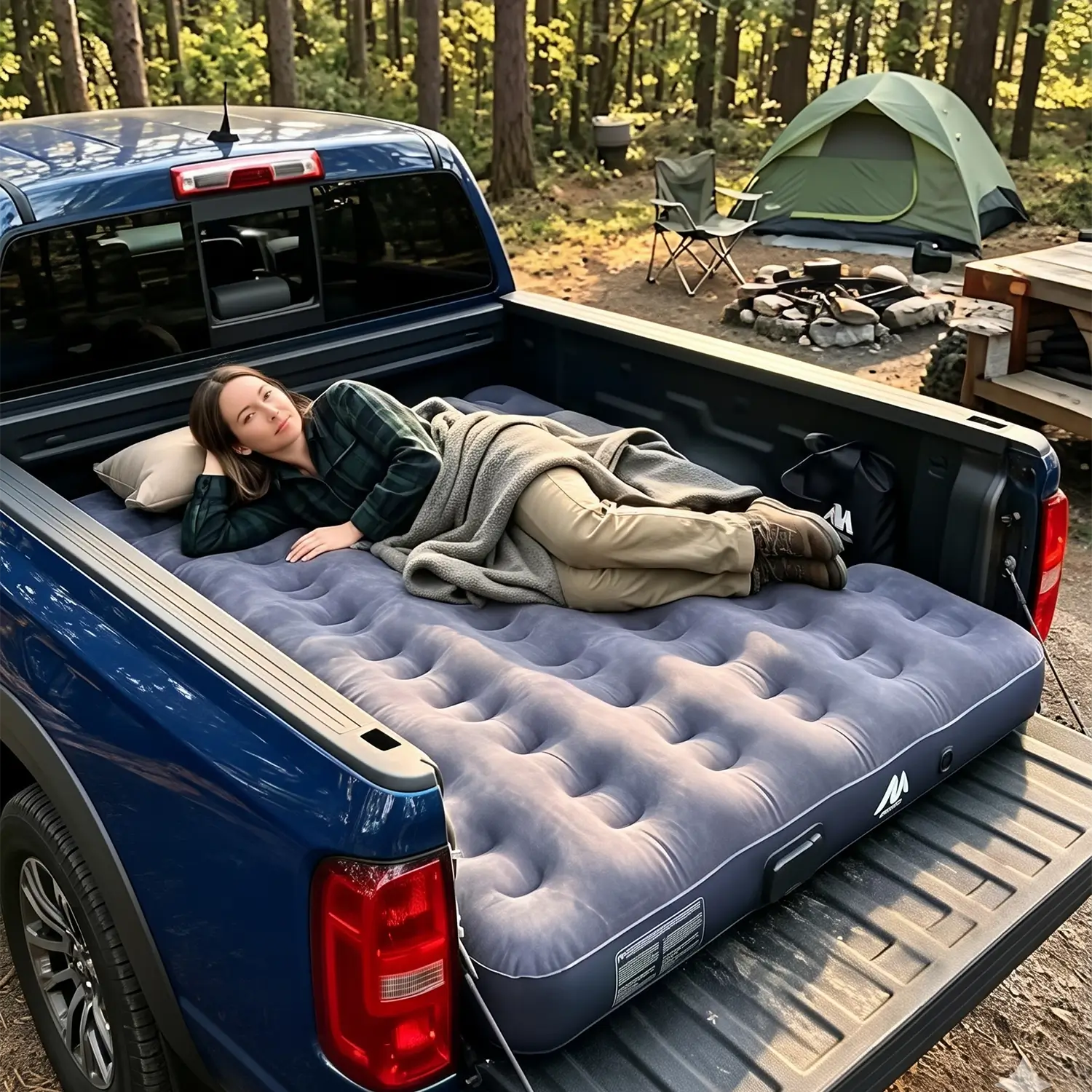 Ayamaya Truck Bed Air Mattress – BaseCamp Series for Full-Size Pickup Truck Camping (5.8FT & 6.5FT)