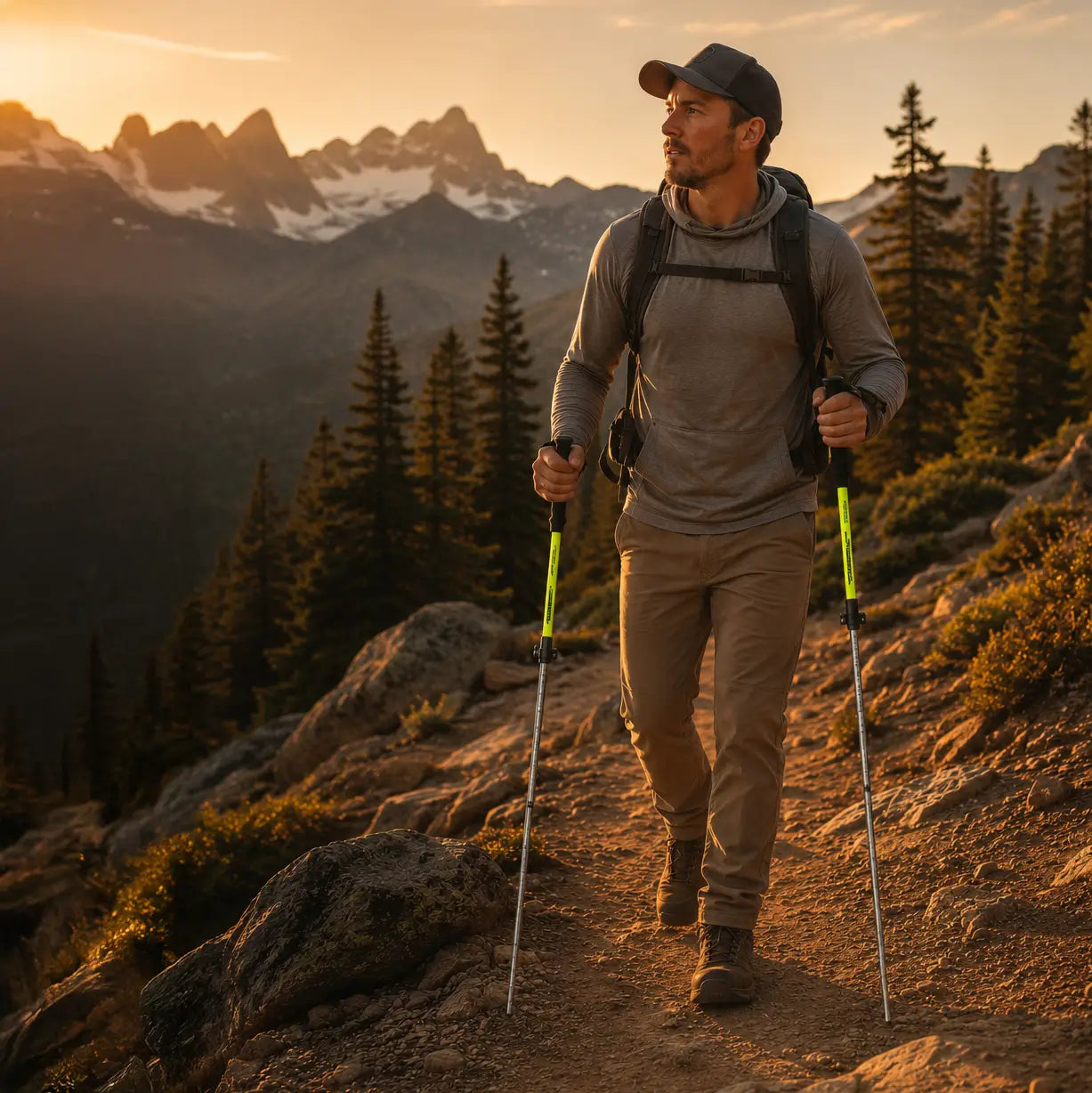 Collapsible Trekking Poles – Lightweight Folding Hiking Poles