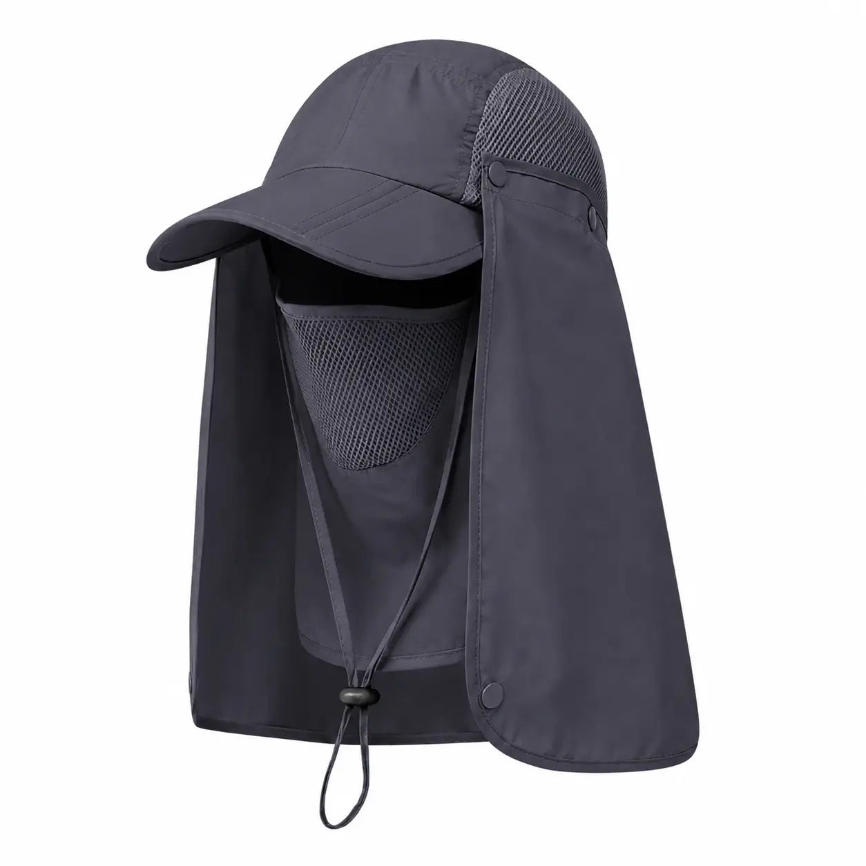 3-in-1 Foldable UPF 50+ Sun Hat with Face Shield & Neck Flap