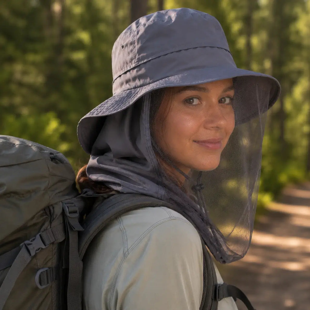 Mosquito Net Hat Neck Face Cover Sun Hat