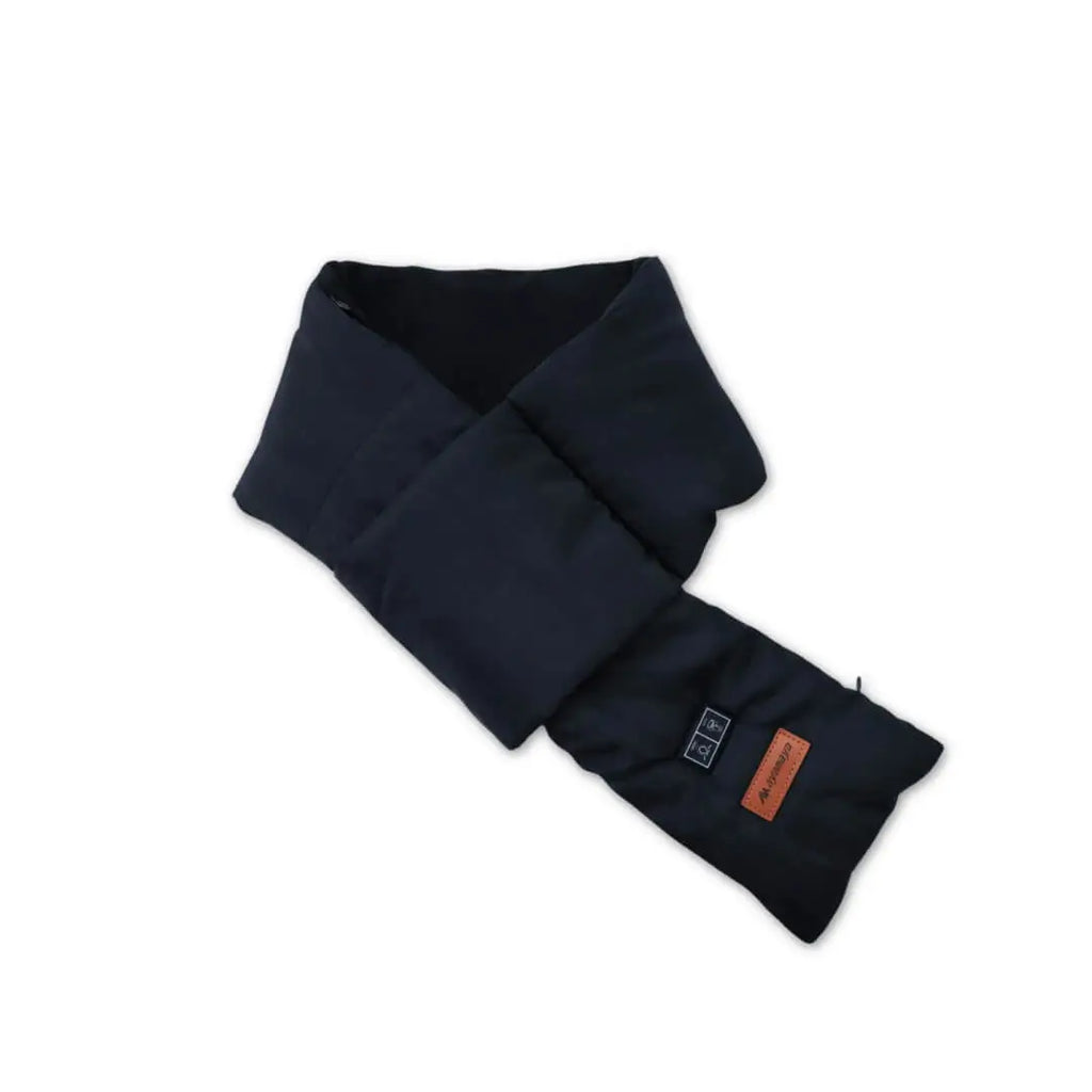 Heated Scarf Stowaway Hood – Winter Fleece Neck Warmer