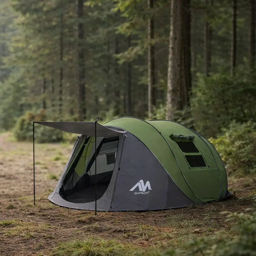 Adobe XL Pop-Up Family Camping Tent, Double-Layer Design, Sleeps 4–6