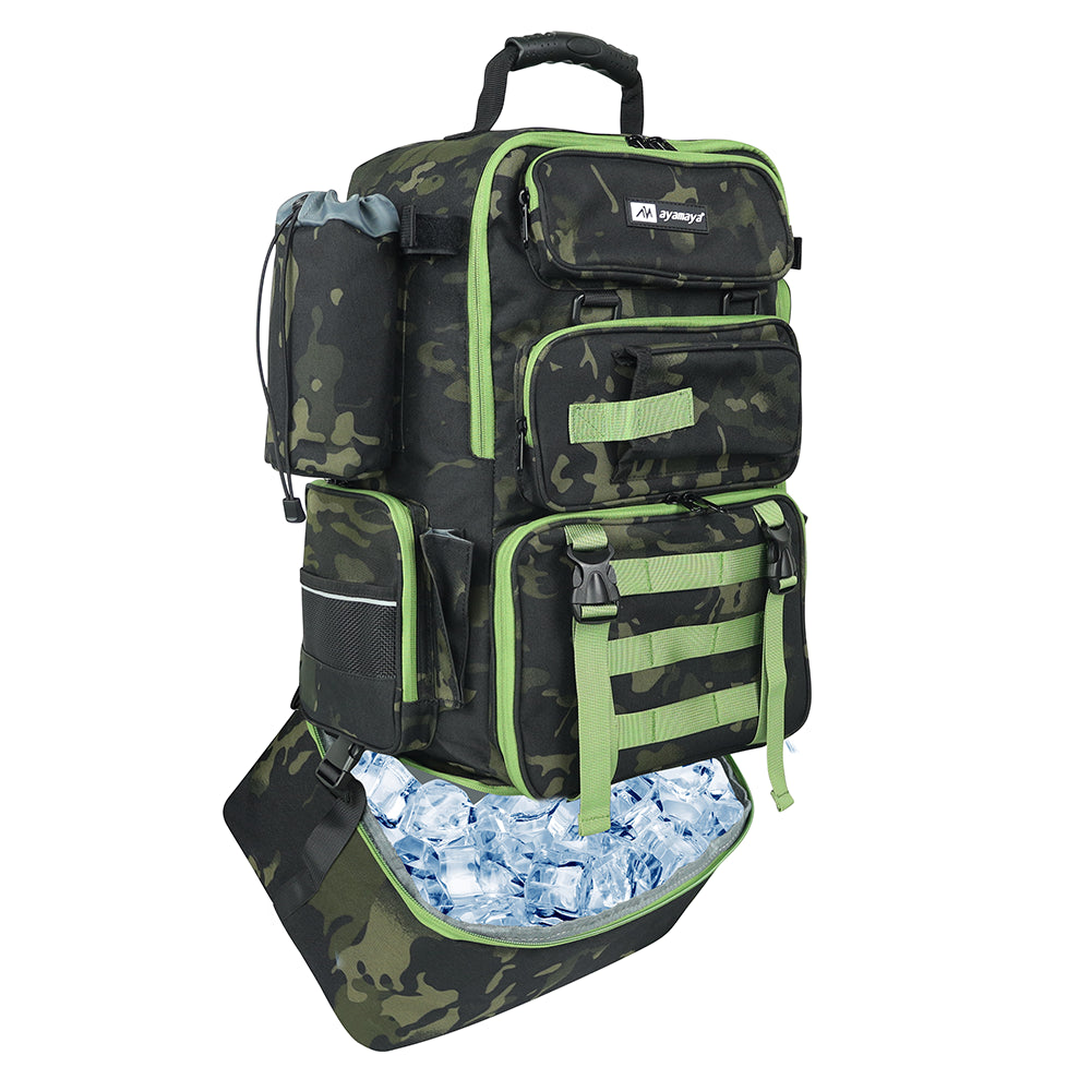 TackleChill Pro 45L Fishing Backpack with Detachable Cooler
