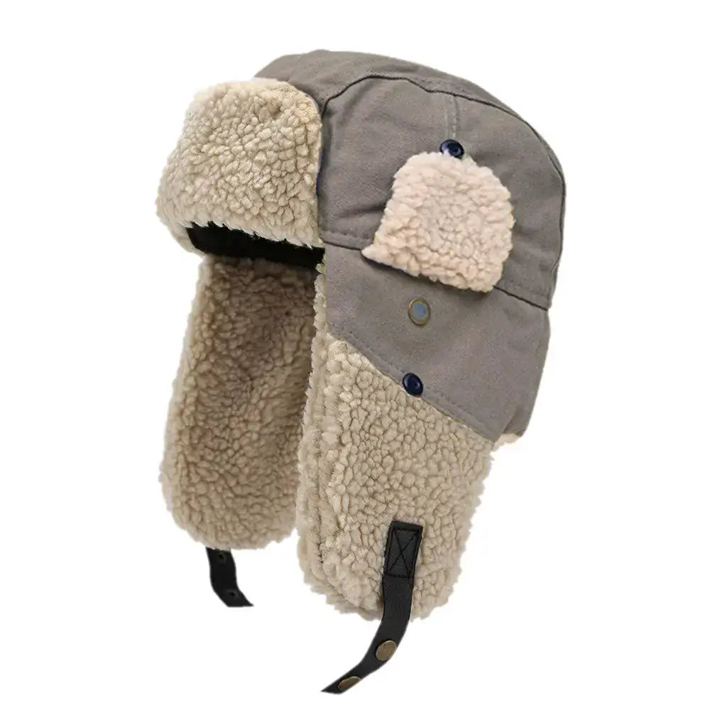 Trapper Hat for Men & Women – Warm Winter Aviator Hat with Fleece Ear Flaps, Windproof Ushanka Russian Hat, Faux Fur Cold Weather Cap
