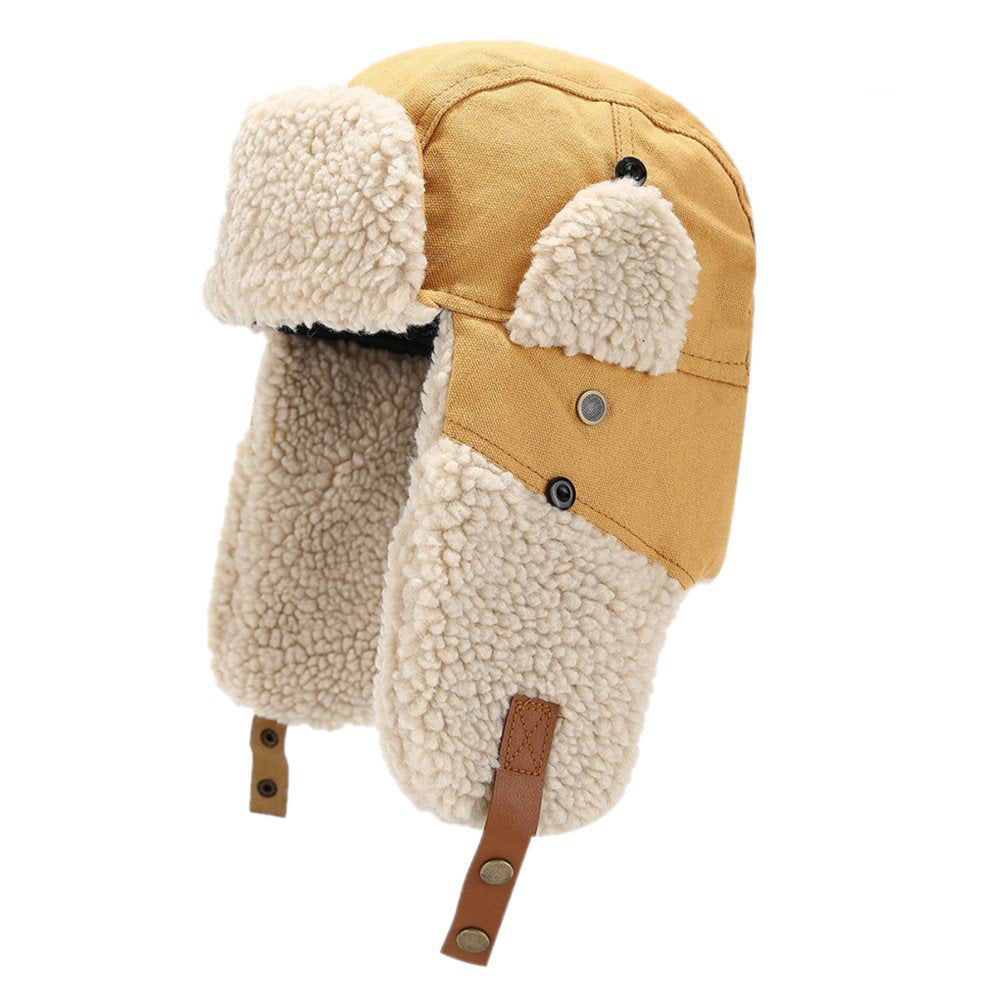 Trapper Hat for Men & Women – Warm Winter Aviator Hat with Fleece Ear Flaps, Windproof Ushanka Russian Hat, Faux Fur Cold Weather Cap