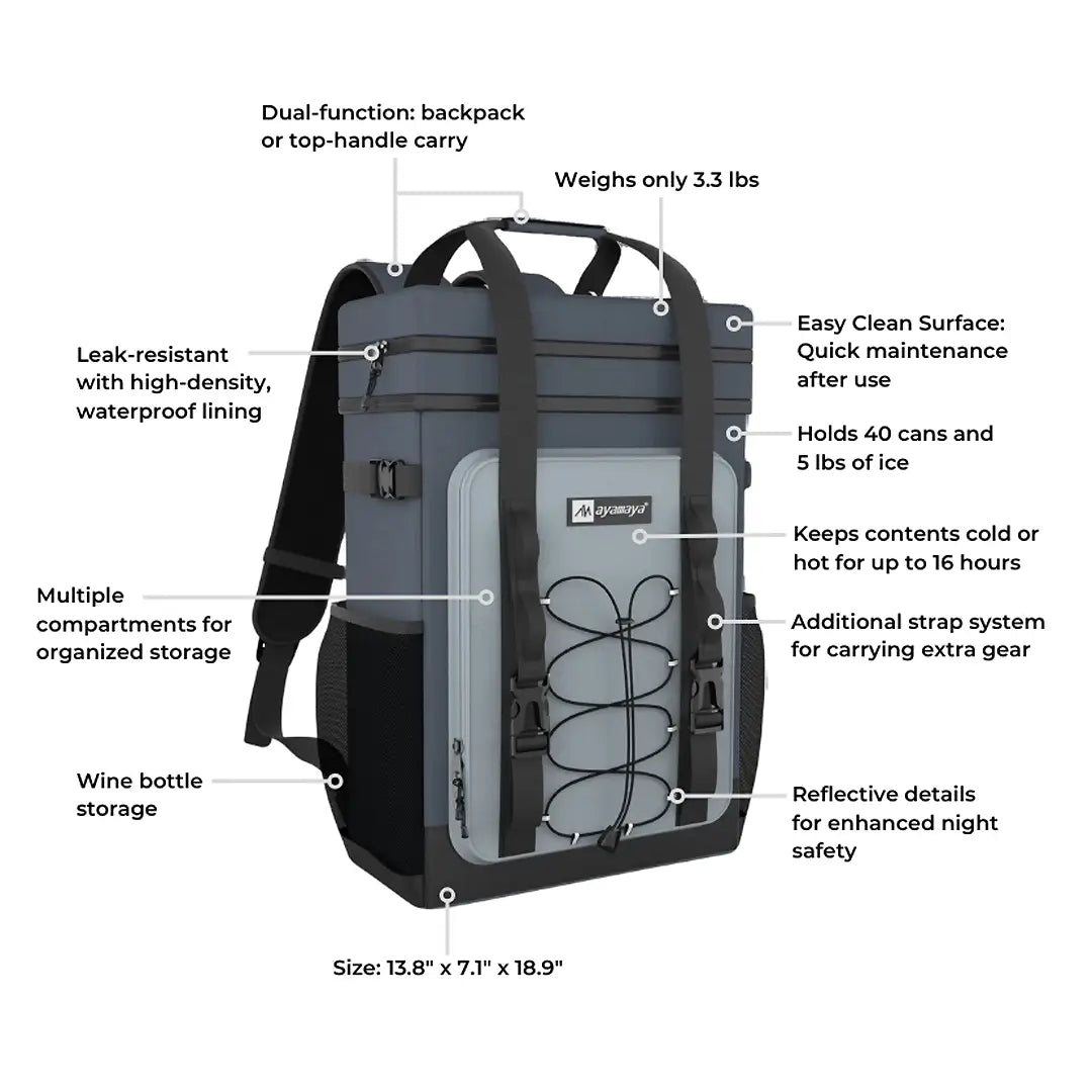 Outdoor adventure backpack cooler best sale