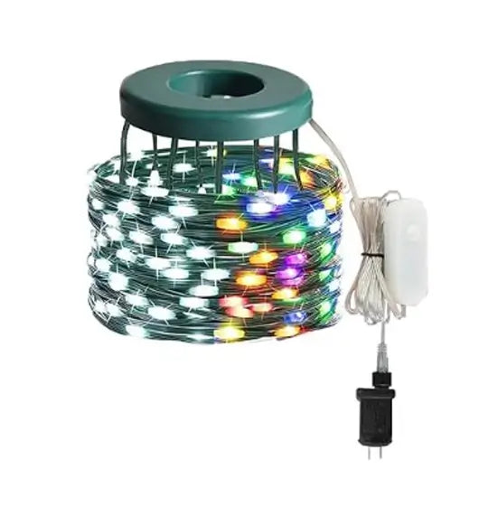 Ayamaya Christmas Tree Lights, 160 Multicolor LED, 6.6FT x 8 Strands with 24 Modes