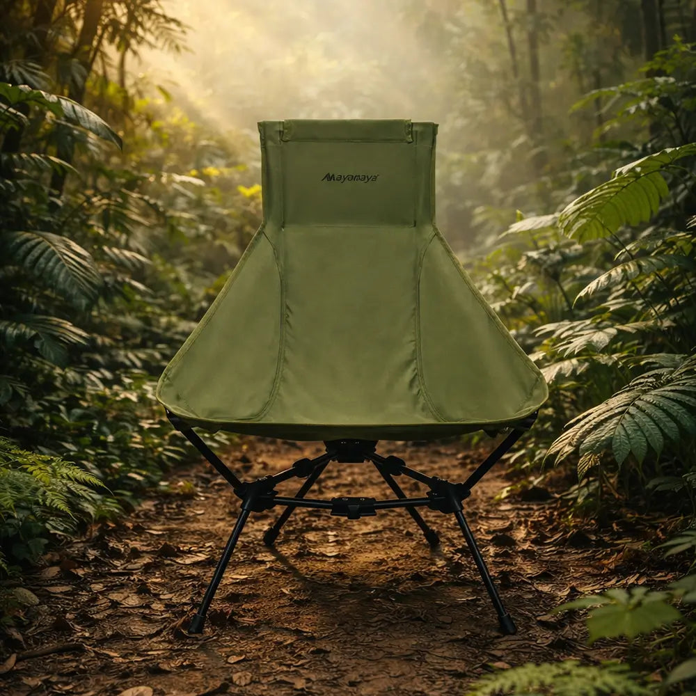Ayamaya Everest Lounger High Back Camping Chair – Lightweight Portable Folding Chair, 330 lb Capacity, 7075 Aluminum Frame