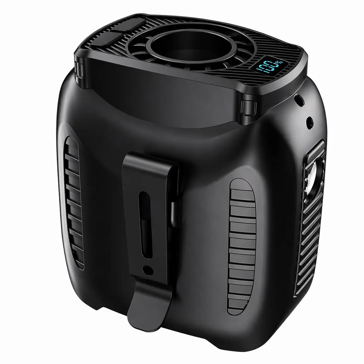 Ayamaya 10000mAh Portable Waist Fan – Clip-On Personal Fan with 5 Speeds, LED Light & Power Bank for Work & Outdoor Use