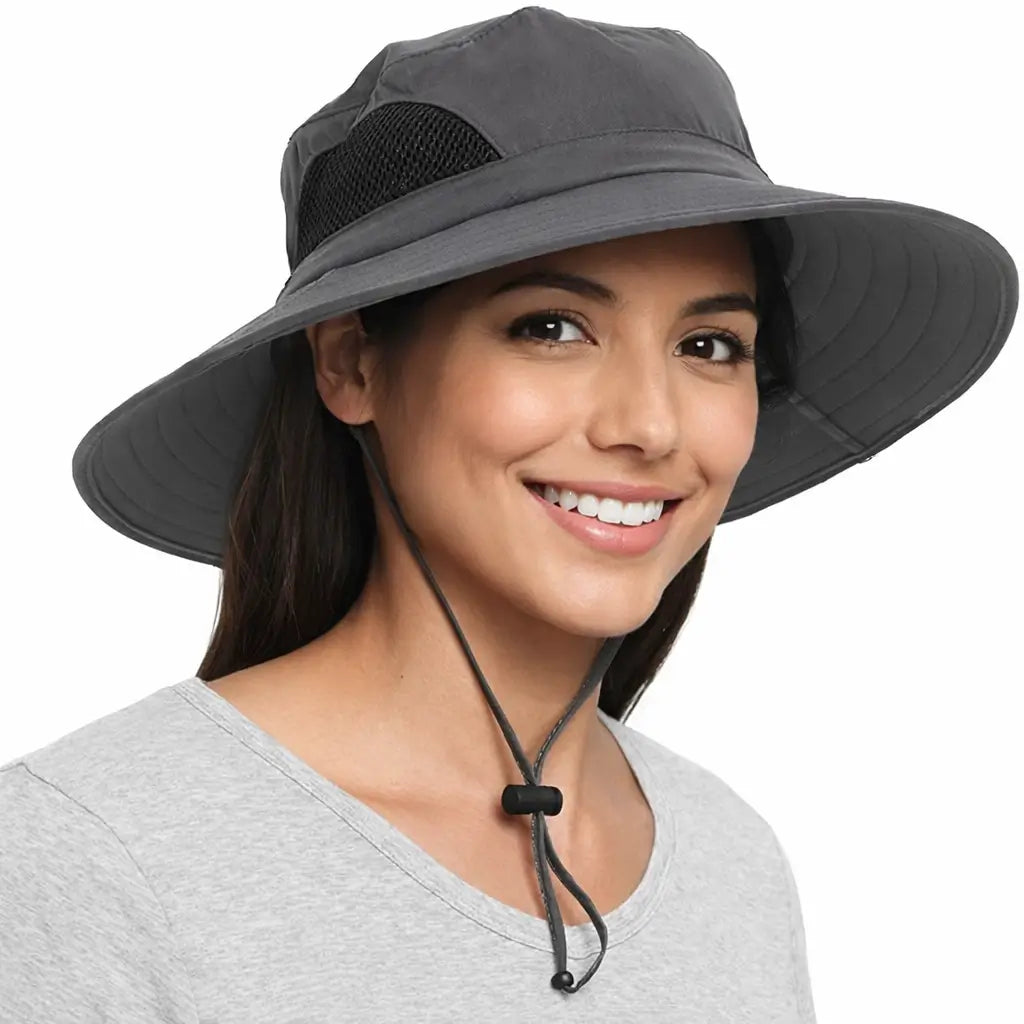 Wide Brim Sun Hat UPF 50+ Waterproof Breathable Bucket Hat for Men & Women – Fishing, Hiking, Camping