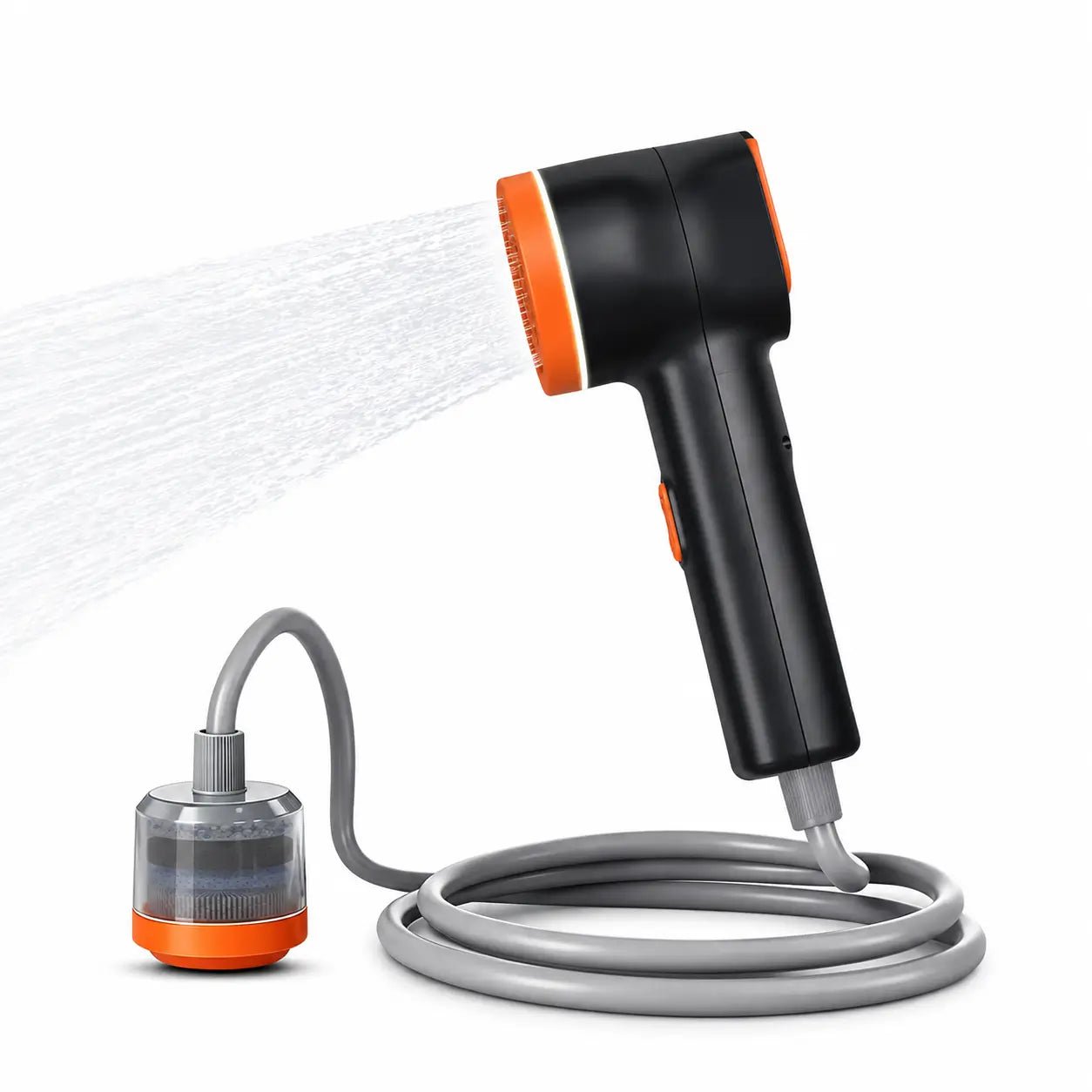 Ayamaya Mini Portable Camping Shower – 2500mAh Battery, LED Light, Water Filter