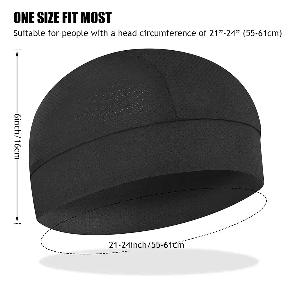 Ayamaya Cooling Skull Cap – Quick-Dry Breathable Helmet Liner Beanie for Cycling, Running & Hard Hat Use