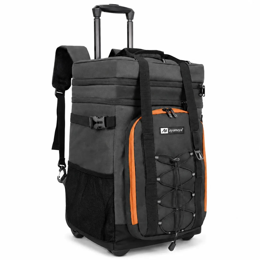 backpack cooler with laptop sleeve MIER 2-in-1 Insulated Compartment for Men Women clothes and meals to meet all daily carry needs Laptop Cooler Backpacks for Travel