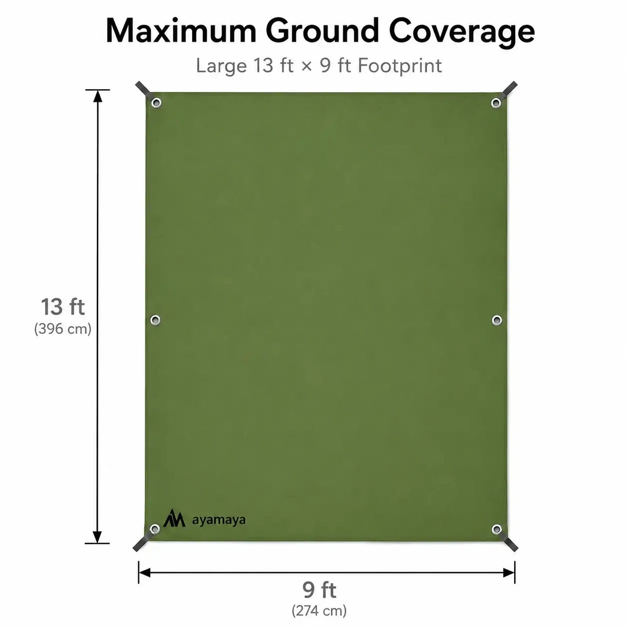 TerraShield Tent Footprint & Camping Tarp – Waterproof Groundsheet (Multi-Size)