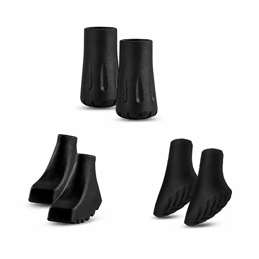 Trekking Pole Replacement Tips – 6 Pack Rubber Tip Set